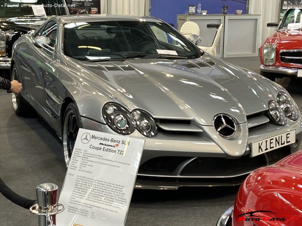 2006-2008 Mercedes-Benz SLR McLaren (C199) Coupe 722 Edition 5.5 V8 Kompressor (650 Hp) AMG SPEEDSHIFT R