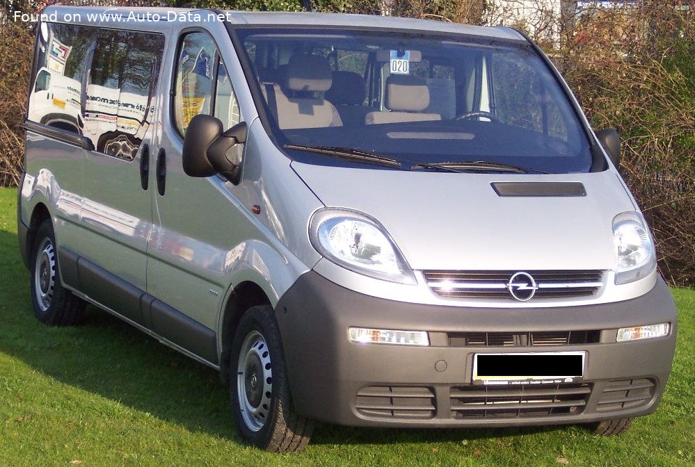 2001-2006 Opel Vivaro A Tour 1.9 DI (120 Hp)