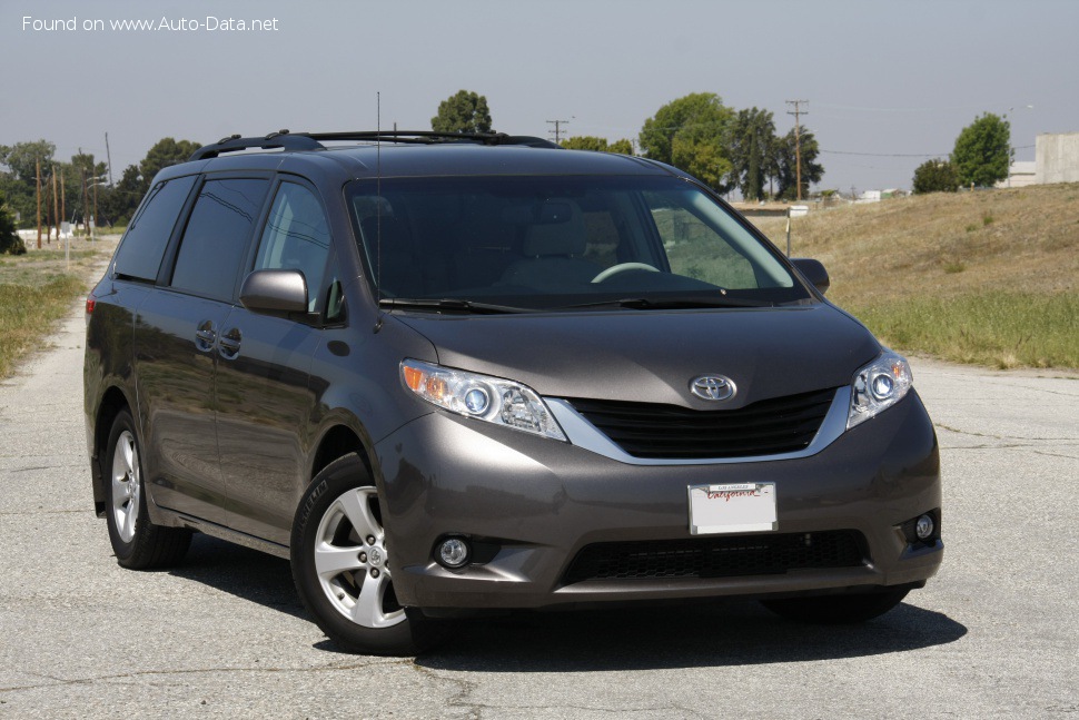2010-2017 Toyota Sienna III 2.7 (187 Hp) Automatic